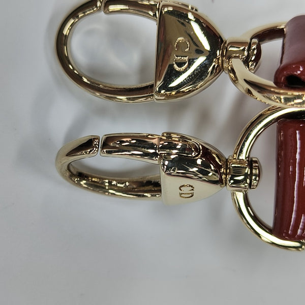 Lady Dior Medium Cannage Patent Leather Red