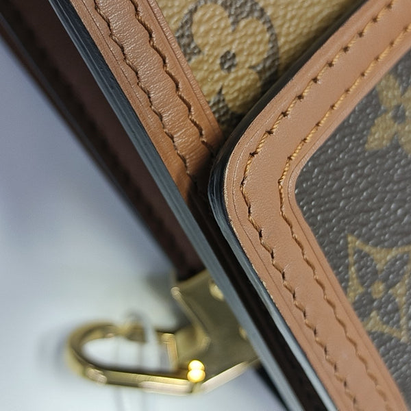 DAUPHINE Mini Monogram Coated Canvas Brown