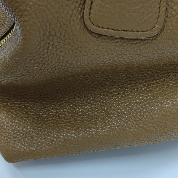Calfskin Shoulder Bag Brown