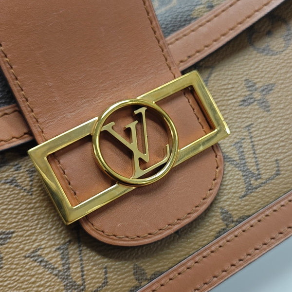 DAUPHINE MM Monogram Coated Canvas Brown