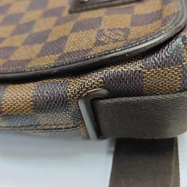 BROOKLYN PM Damier Ebene Coated Canvas Brown