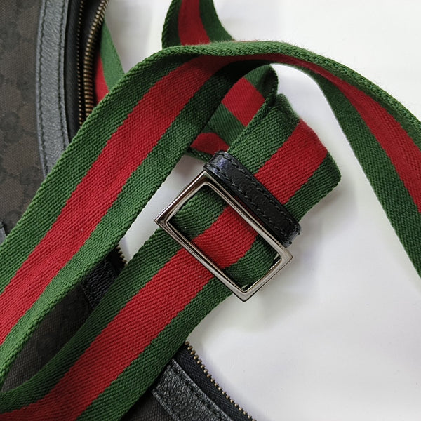 Monogram Canvas Shoulder Bag Black