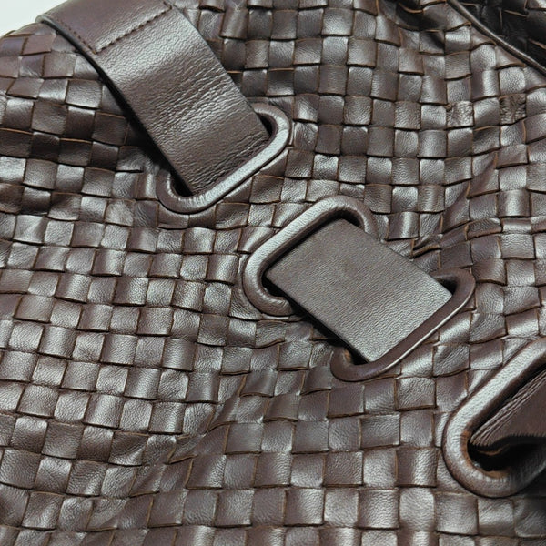 Calfskin Top Handle Bag Brown