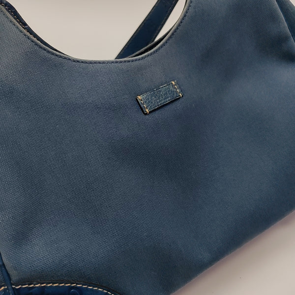Canvas Shoulder Bag Blue
