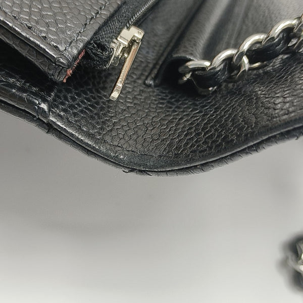 WOC Quilted Grained Calfskin Black
