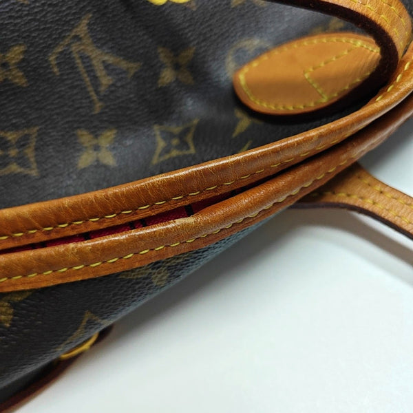 NEVERFULL MM Monogram Coated Canvas Brown