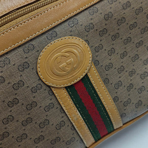 Monogram Coated Canvas Shoulder Bag Brown