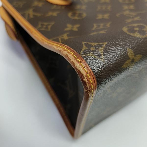 POPINCOURT Monogram Coated Canvas Brown