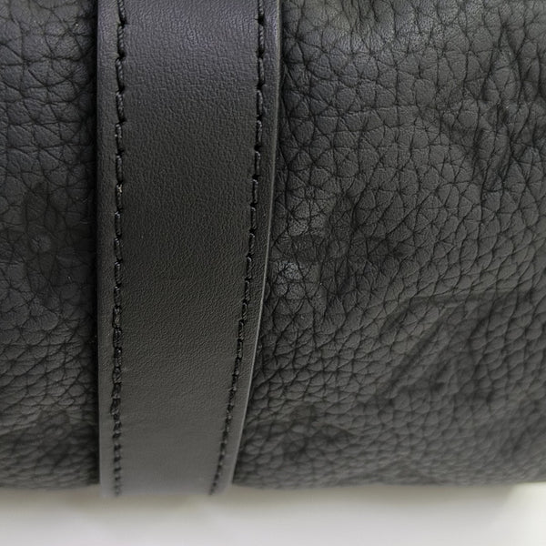 KEEPALL 25 Monogram Calfskin Black