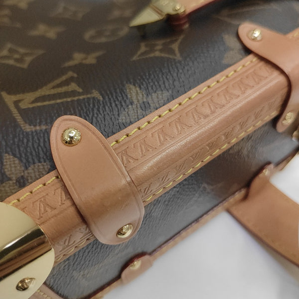 SIDE TRUNK MM Monogram Coated Canvas Brown
