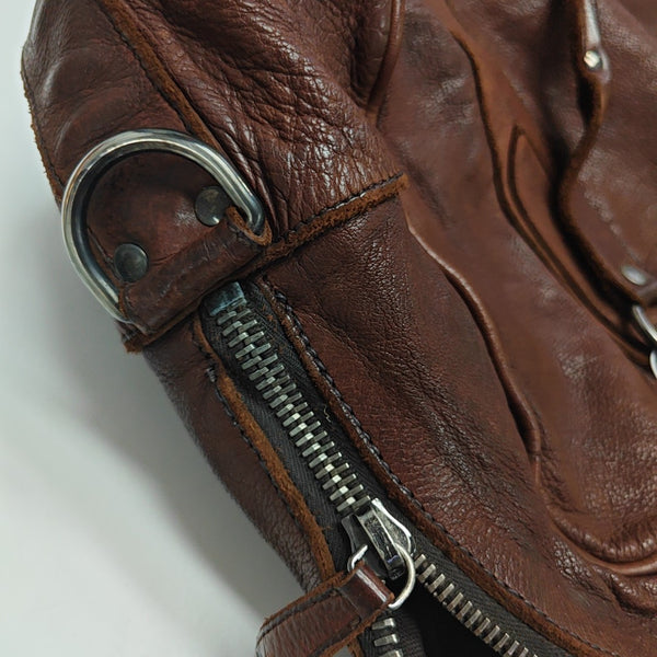 Calfskin Top Handle Bag Red