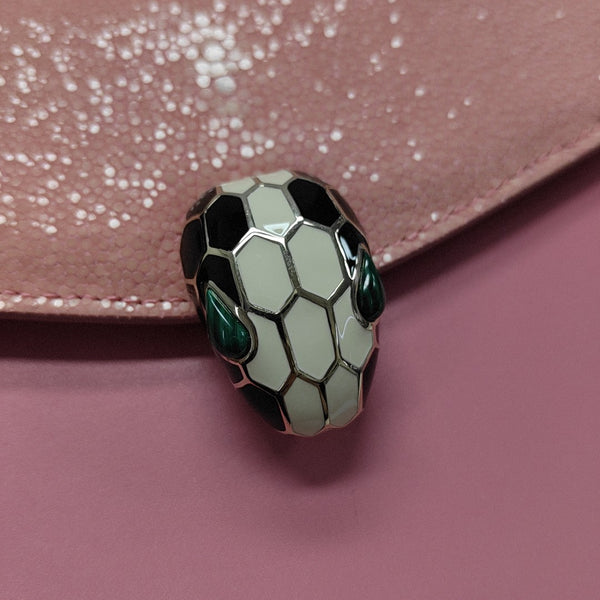 SERPENTI FOREVER Small Stingray Leather Pink