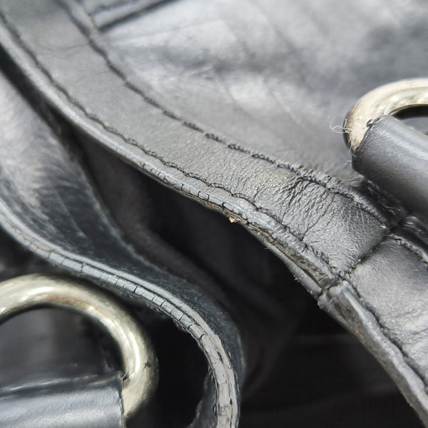 Calfskin Shoulder Bag Black