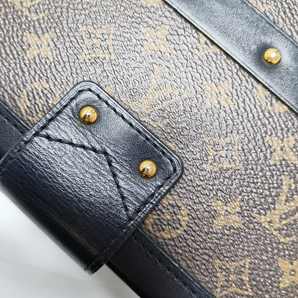 PETITE MALLE Monogram Coated Canvas Brown