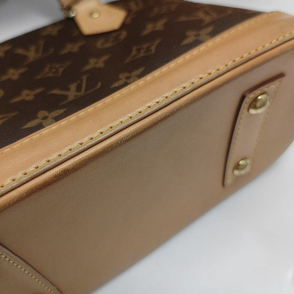 ALMA BB Monogram Coated Canvas Brown