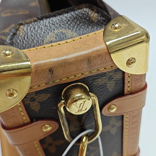 SIDE TRUNK MM Monogram Coated Canvas Brown