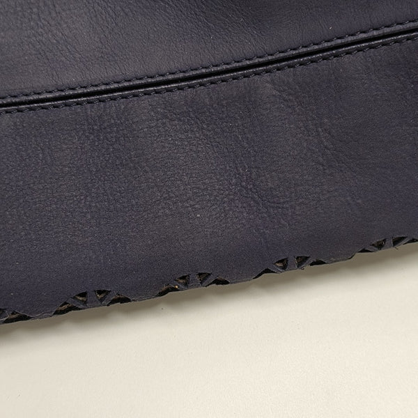 Calfskin Top Handle Bag Blue