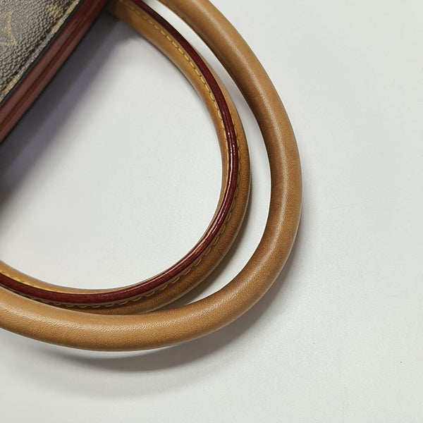 PHENIX Monogram Coated Canvas Brown