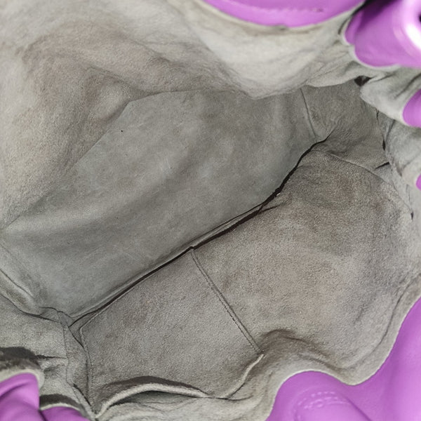 Calfskin Bucket Bag Purple