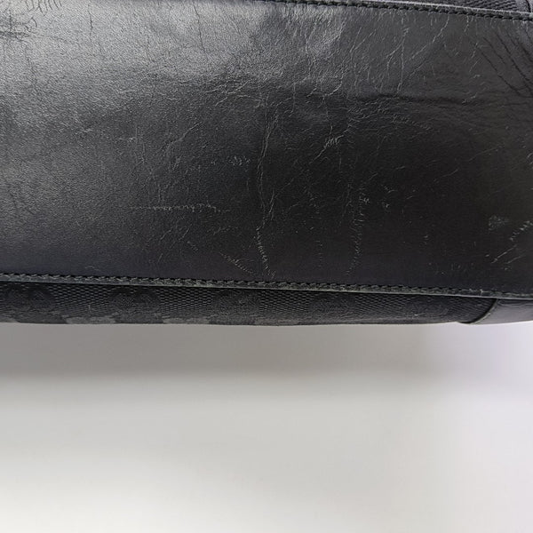 Monogram Canvas Tote Bag Black