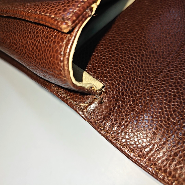 Grained Calfskin Brown