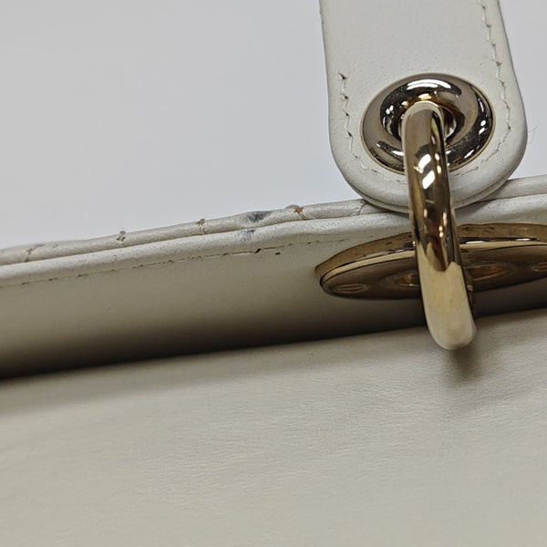 Lady Dior Small Cannage Lambskin White