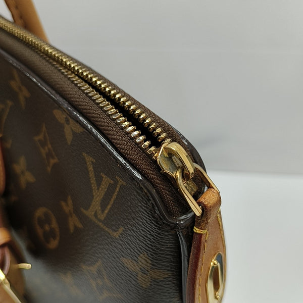 LOCKIT MM Monogram Coated Canvas Brown