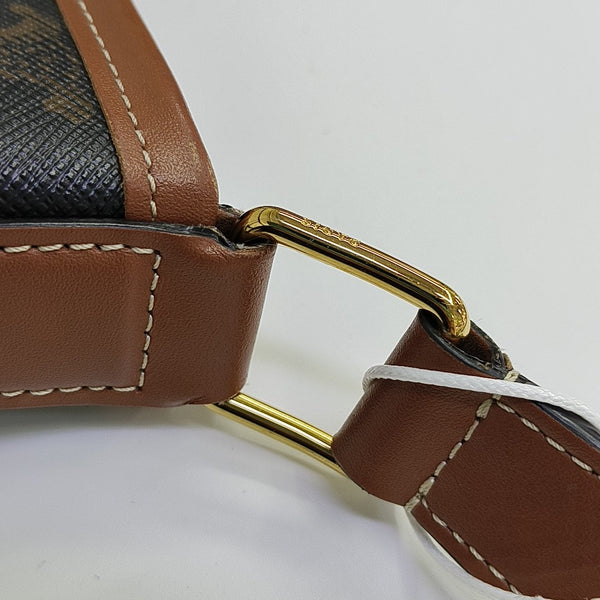 TRIOMPHE CANVAS Small Coated Canvas Brown