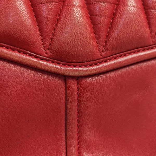 Miu Confidential Quilted Lambskin Red