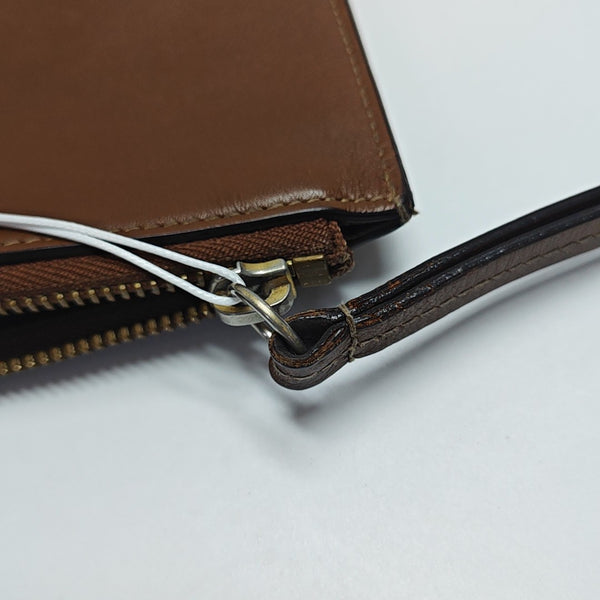 Coated Canvas Clutch Black