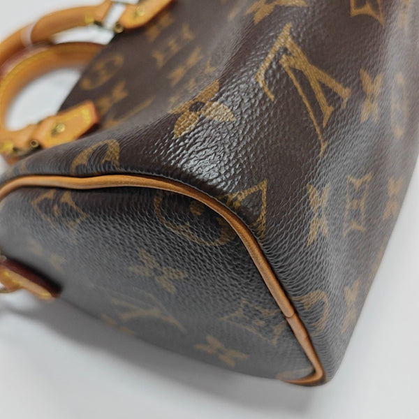 SPEEDY Nano Monogram Coated Canvas Brown