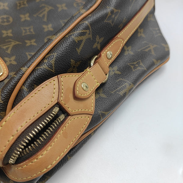 STRESA Monogram Coated Canvas Brown