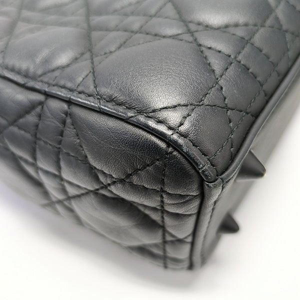 Lady Dior Small Cannage Calfskin Black