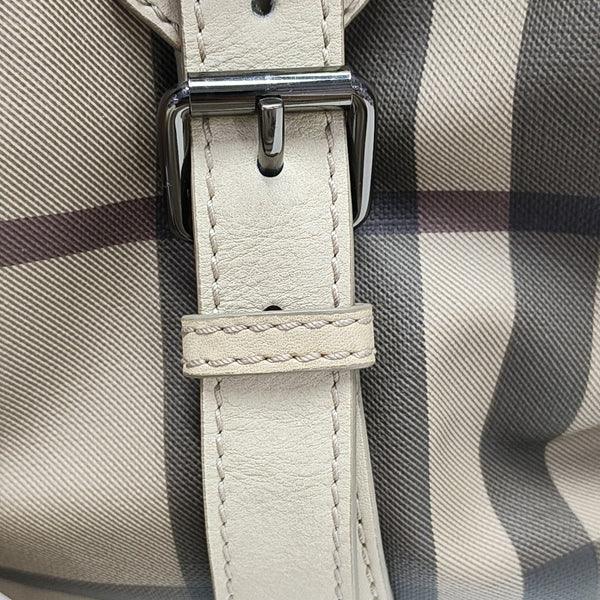 Coated Canvas Tote Bag Gray