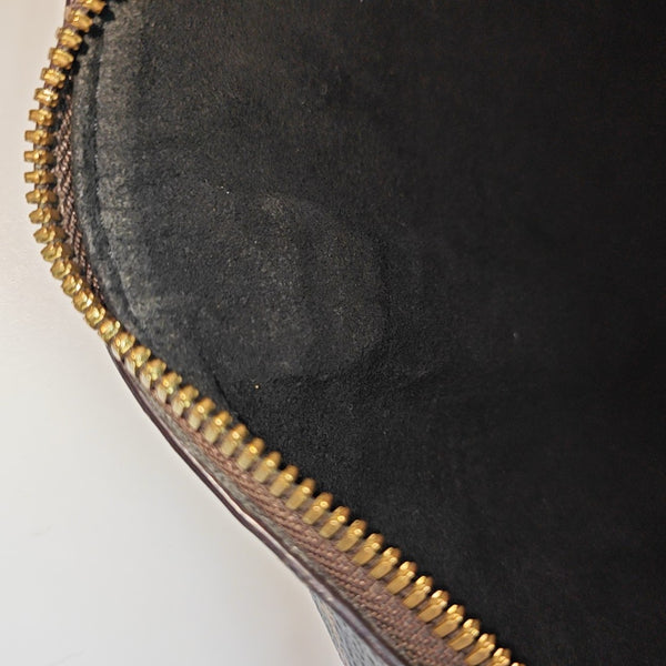 PETITE MALLE Monogram Coated Canvas Brown