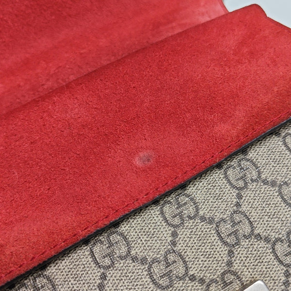 Dionysus Mini Monogram Coated Canvas Beige