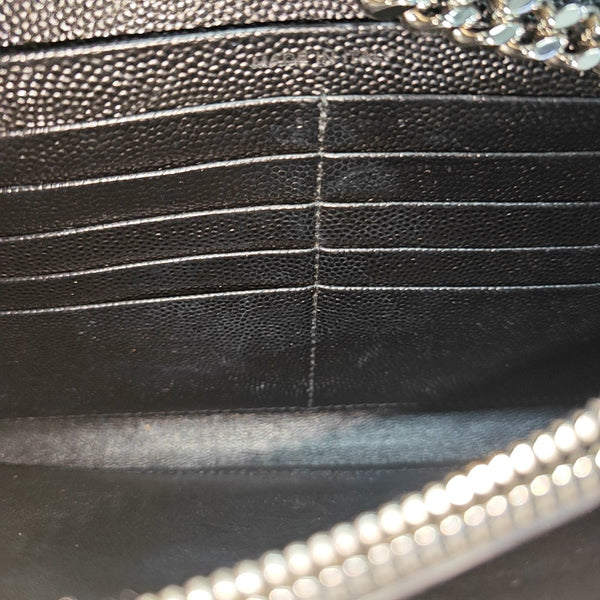 MONOGRAM Medium Chevron Calfskin Black
