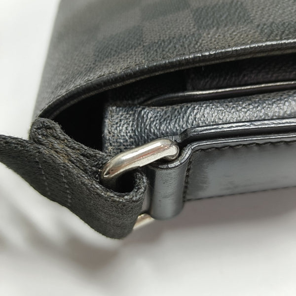 DISTRICT PM Damier Graphite Coated Canvas Gray