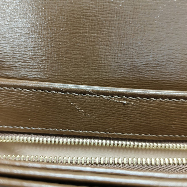 Horsebit 1955 Small Monogram Coated Canvas Black
