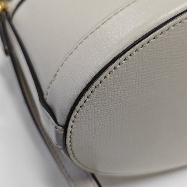 Horsebit 1955 Small Monogram Calfskin White