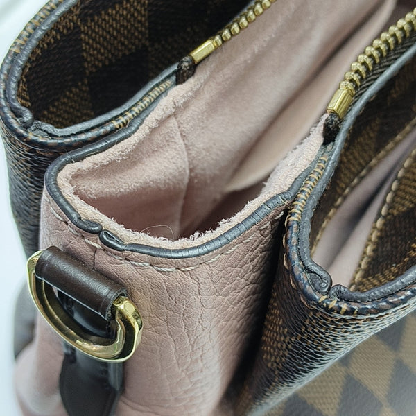 NORMANDY Damier Ebene Coated Canvas Brown