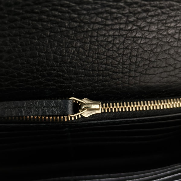 Interlocking G Small Calfskin Black