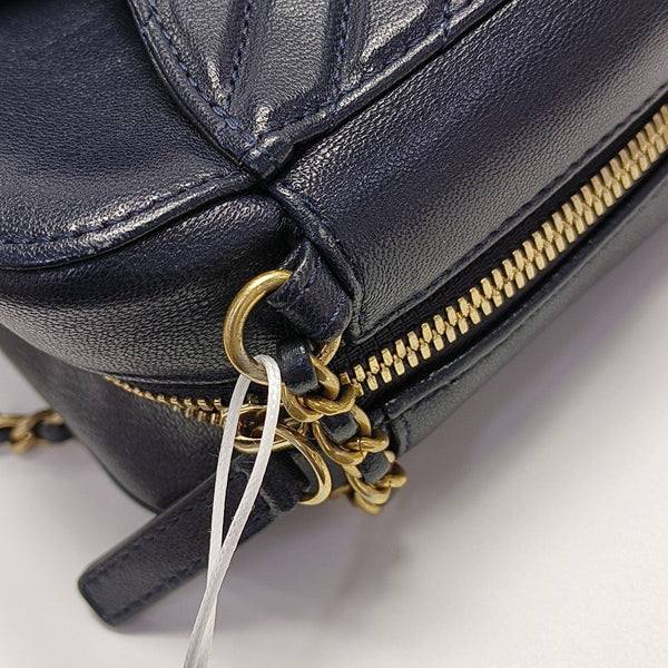 Chevron Lambskin Blue