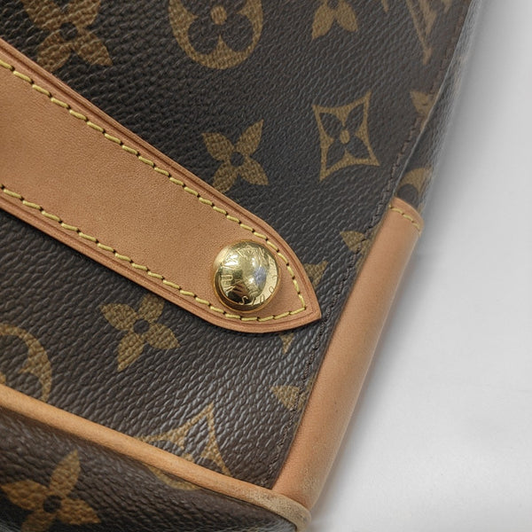 RETIRO NM Monogram Coated Canvas Brown