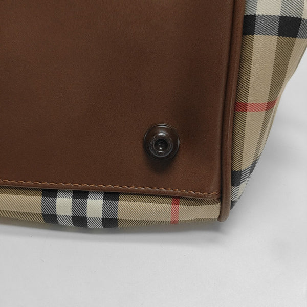 Canvas Top Handle Bag Brown