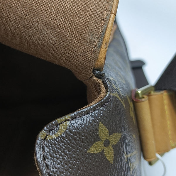 VALMY Monogram Coated Canvas Brown