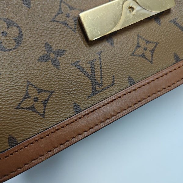DAUPHINE MM Monogram Coated Canvas Brown