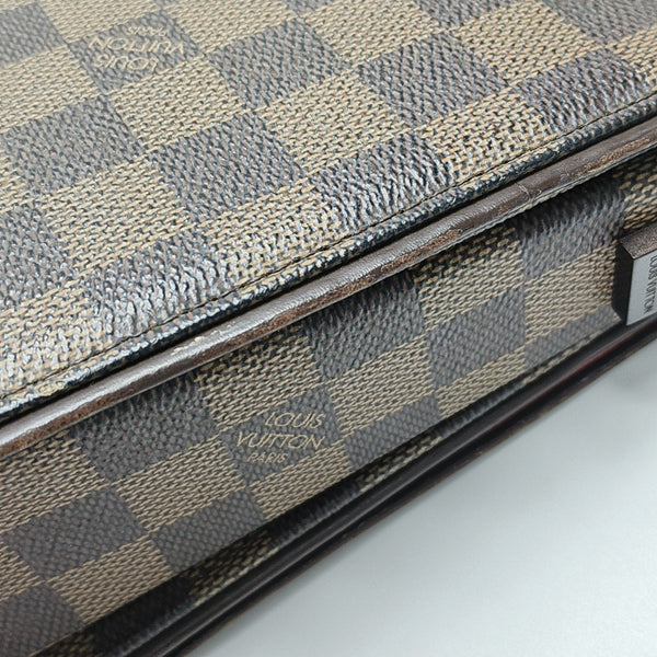 TRIBECA Damier Ebene Coated Canvas Brown