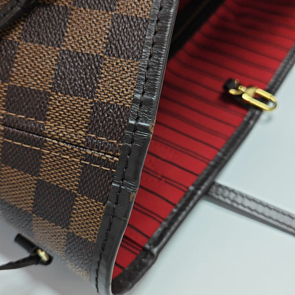 NEVERFULL MM Damier Ebene Coated Canvas Brown