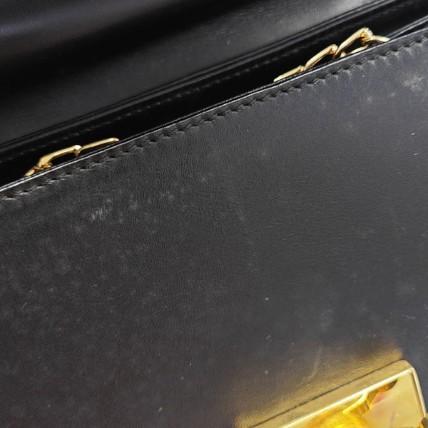 Calfskin Shoulder Bag Black
